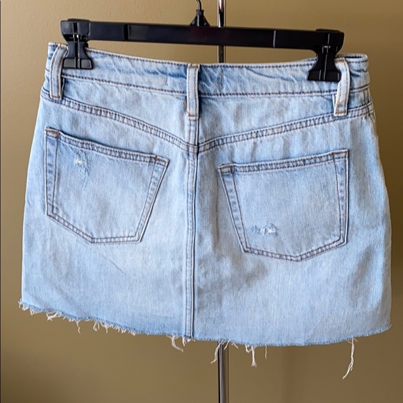 Free People We The Free Button Fly Jean Skirt - Picture 6 of 9